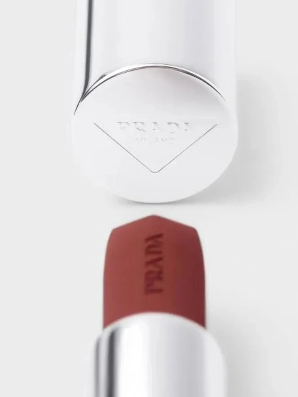 Prada Monochrome Hyper Matte Lipstick in Brown - B03 Mahogany
